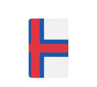 Ambientadores de coche con la bandera de las Islas Feroe, 4 unidades, tarjetas perfumadas colgantes, tarjetas perfumadas para coche, tabletas de aromaterapia