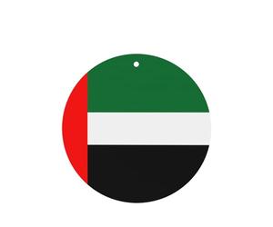 Ambientadores de coche con la bandera de los Emiratos Árabes Unidos, juego de 4 tarjetas perfumadas colgantes para armario, baño, ambientadores de coche, de larga duración