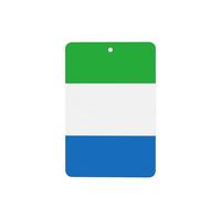 Ambientadores de coche con la bandera de Sierra Leona, 4 unidades, tarjetas perfumadas colgantes, tarjetas perfumadas para coche, tabletas de aromaterapia