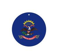 Ambientadores de coche con la bandera del estado de Dakota del Norte, 6 piezas, decoración perfumada de cartulina para coches, dormitorios, armarios
