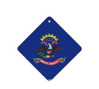 Ambientadores de coche con la bandera del estado de Dakota del Norte, 6 piezas, decoración perfumada de cartulina para coches, dormitorios, armarios