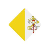 Ambientadores de coche con la bandera del Vaticano, juego de 4 piezas, para coches y hogar, fragancia de lavanda de larga duración