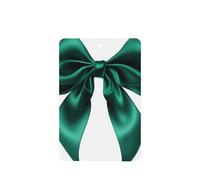 Ambientadores de coche con lazo verde esmeralda, 4 unidades, tarjetas perfumadas colgantes, tarjetas perfumadas para coche, tabletas de aromaterapia