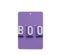 Ambientadores de coche con letras moradas y blancas, 4 tarjetas perfumadas colgantes, tarjetas perfumadas para coche, tabletas de aromaterapia