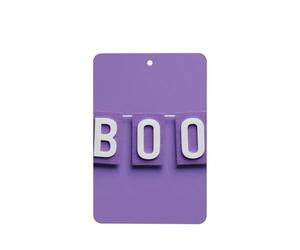 Ambientadores de coche con letras moradas y blancas, 4 tarjetas perfumadas colgantes, tarjetas perfumadas para coche, tabletas de aromaterapia