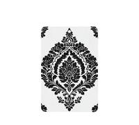 Ambientadores de coche con motivos intrincados de flores, blanco y negro, 4 unidades, tarjetas perfumadas colgantes, tarjetas perfumadas para coche, tabletas de aromaterapia