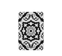 Ambientadores de coche con motivos marroquíes, flores en blanco y negro, 4 unidades, tarjetas perfumadas colgantes, tarjetas perfumadas para coche, tabletas de aromaterapia