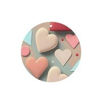 Ambientadores de coche con patrón de amor, juego de 4 tarjetas perfumadas colgantes para armario, baño, ambientadores de coche, de larga duración