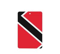Ambientadores de coche con patrón de bandera de Trinidad y Tobago, 6 unidades, rectangulares colgantes, tabletas de aromaterapia, ambientadores perfumados para dormitorio y baño