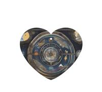 Ambientadores de coche con patrón de brújula de tarot, 4 unidades, en forma de corazón, para colgar en tabletas de aromaterapia, ambientadores perfumados para dormitorio y baño