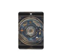 Ambientadores de coche con patrón de brújula de tarot, 6 unidades, rectangulares colgantes, tabletas de aromaterapia, ambientadores perfumados para dormitorio y baño