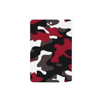 Ambientadores de coche con patrón de camuflaje negro, blanco y rojo, 4 unidades, tarjetas perfumadas colgantes, tarjetas perfumadas para coche, tabletas de aromaterapia