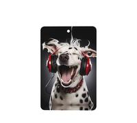Ambientadores de coche con patrón de canto de perro manchado, 6 unidades, tabletas rectangulares de aromaterapia colgantes, ambientadores perfumados para dormitorio y baño
