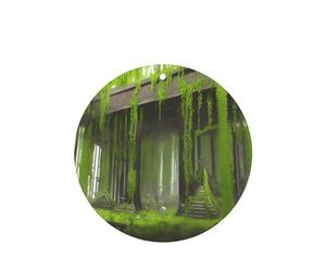 Ambientadores de coche con patrón de cementerio vegetal, 4 unidades, forma redonda, para colgar, tabletas de aromaterapia, ambientadores perfumados para dormitorio y baño