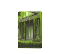 Ambientadores de coche con patrón de cementerio vegetal, 4 unidades, rectangulares colgantes, tabletas de aromaterapia, ambientadores perfumados para dormitorio y baño
