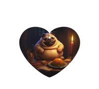 Ambientadores de coche con patrón de cena de perro manchado, 4 piezas en forma de corazón, tabletas de aromaterapia para colgar, ambientadores perfumados para dormitorio y baño