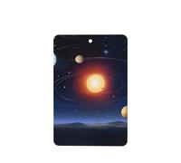 Ambientadores de coche con patrón de cielo estrellado, 4 unidades, rectangulares colgantes, tabletas de aromaterapia, ambientadores perfumados para dormitorio y baño