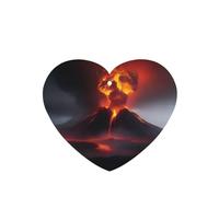 Ambientadores de coche con patrón de erupción de volcán, 4 unidades, en forma de corazón, para colgar en tabletas de aromaterapia, ambientadores perfumados para dormitorio y baño