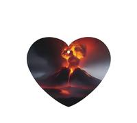 Ambientadores de coche con patrón de erupción de volcán, 6 unidades, en forma de corazón, para colgar en tabletas de aromaterapia, ambientadores perfumados para dormitorio y baño