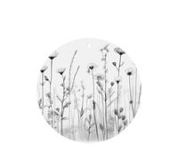 Ambientadores de coche con patrón de flores silvestres, 6 unidades, forma redonda, para colgar, tabletas de aromaterapia, ambientadores perfumados para dormitorio y baño