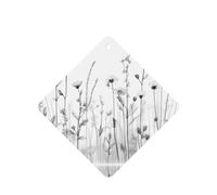 Ambientadores de coche con patrón de flores silvestres, 6 unidades, tabletas cuadradas de aromaterapia, ambientadores perfumados para dormitorio y baño