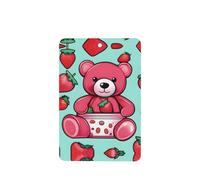 Ambientadores de coche con patrón de frijol de fresa dulce, 4 unidades, tabletas rectangulares de aromaterapia, ambientadores perfumados para dormitorio y baño