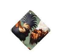 Ambientadores de coche con patrón de gallo y pollo, 6 unidades, tabletas cuadradas de aromaterapia, ambientadores perfumados para dormitorio y baño