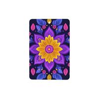 Ambientadores de coche con patrón de hojas y flores moradas y amarillas, 4 unidades, tarjetas perfumadas para colgar, tarjetas perfumadas para tabletas de aromaterapia de coche