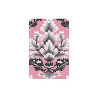 Ambientadores de coche con patrón de hojas y flores rosadas y negras, 4 tarjetas perfumadas colgantes, tarjetas perfumadas para coche, tabletas de aromaterapia
