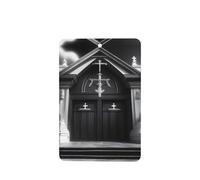Ambientadores de coche con patrón de iglesia majestuosa, 6 unidades, rectangulares colgantes, tabletas de aromaterapia, ambientadores perfumados para dormitorio y baño