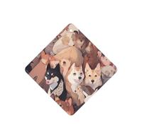 Ambientadores de coche con patrón de imágenes de perro, 4 unidades, tabletas cuadradas de aromaterapia, ambientadores perfumados para dormitorio y baño