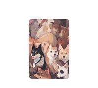 Ambientadores de coche con patrón de imágenes de perros, 4 unidades, rectangulares colgantes, tabletas de aromaterapia, ambientadores perfumados para dormitorio y baño