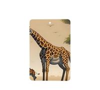 Ambientadores de coche con patrón de jirafa madre e hijo, 6 unidades, tabletas rectangulares de aromaterapia, ambientadores perfumados para dormitorio y baño