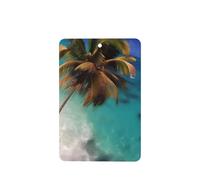 Ambientadores de coche con patrón de las islas del Caribe, 6 unidades, rectangulares colgantes, tabletas de aromaterapia, ambientadores perfumados para dormitorio y baño