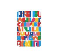 Ambientadores de coche con patrón de letras mayúsculas e inferiores, 4 unidades, tabletas rectangulares de aromaterapia, ambientadores perfumados para dormitorio y baño