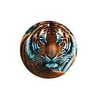 Ambientadores de coche con patrón de mirada de tigre, 4 unidades, forma redonda, para colgar, tabletas de aromaterapia, ambientadores perfumados para dormitorio y baño