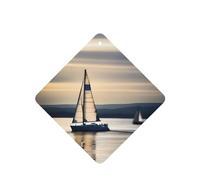 Ambientadores de coche con patrón de navegación suave, 4 unidades, tabletas cuadradas de aromaterapia, ambientadores perfumados para dormitorio y baño