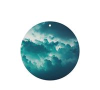 Ambientadores de coche con patrón de nube, 4 unidades, forma redonda, para colgar, aromaterapia, ambientadores perfumados para dormitorio y baño