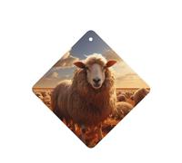 Ambientadores de coche con patrón de oveja australiana, 4 unidades, tabletas cuadradas de aromaterapia, ambientadores perfumados para dormitorio y baño