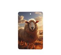 Ambientadores de coche con patrón de oveja australiana, 6 unidades, rectangulares colgantes, tabletas de aromaterapia, ambientadores perfumados para dormitorio y baño