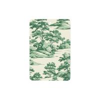 Ambientadores de coche con patrón de paisaje pastoral verde esmeralda, 4 tarjetas perfumadas colgantes, tarjetas perfumadas para coche, tabletas de aromaterapia