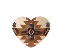 Ambientadores de coche con patrón de patrones nativos americanos, 6 unidades, en forma de corazón, para colgar en tabletas de aromaterapia, ambientadores perfumados para dormitorio y baño