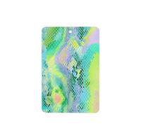 Ambientadores de coche con patrón de piel de serpiente, verde menta neón, 4 unidades, tarjetas perfumadas colgantes, tarjetas perfumadas para coche, tabletas de aromaterapia