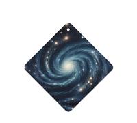 Ambientadores de coche con patrón de remolino de noche estrellada, 6 unidades, tabletas cuadradas de aromaterapia, ambientadores perfumados para dormitorio y baño