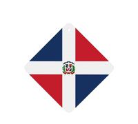 Ambientadores de coche con patrón de República Dominicana, 4 unidades, tabletas cuadradas de aromaterapia, ambientadores perfumados para dormitorio y baño