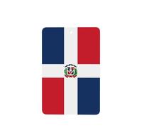 Ambientadores de coche con patrón de República Dominicana, 4 unidades, tabletas rectangulares de aromaterapia, ambientadores perfumados para dormitorio y baño