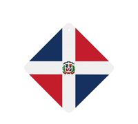 Ambientadores de coche con patrón de República Dominicana, 6 unidades, tabletas cuadradas de aromaterapia, ambientadores perfumados para dormitorio y baño