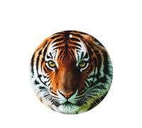 Ambientadores de coche con patrón de tigre, 4 unidades, forma redonda, para colgar, tabletas de aromaterapia, ambientadores perfumados para dormitorio y baño