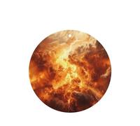 Ambientadores de coche con patrón de tormenta, 4 unidades, forma redonda, para colgar, tabletas de aromaterapia, ambientadores perfumados para dormitorio y baño