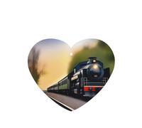 Ambientadores de coche con patrón de tren de carrera, 4 unidades, en forma de corazón, para colgar en tabletas de aromaterapia, ambientadores perfumados para dormitorio y baño